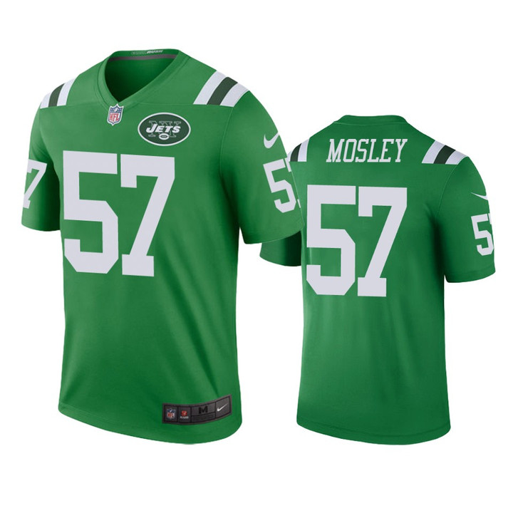 Jets C.J. Mosley Color Rush Legend Green Jersey Men's