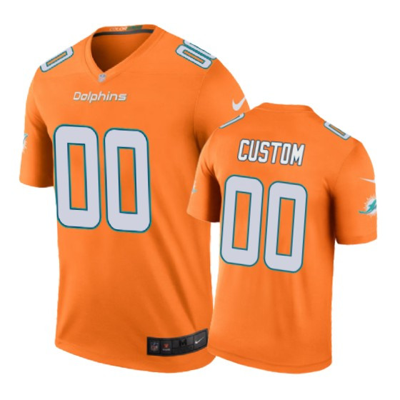 Dolphins Custom Color Rush Jersey