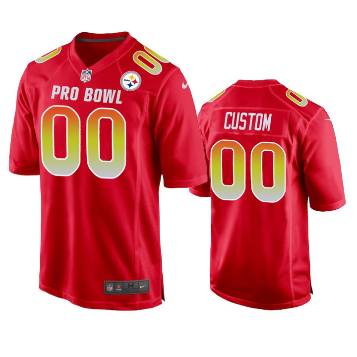 Pittsburgh Steelers Custom 2019 Pro Bowl 2019 Pro Bowl Men's Red