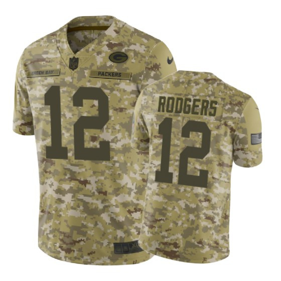 Aaron Rodgers Jersey Camo Packers