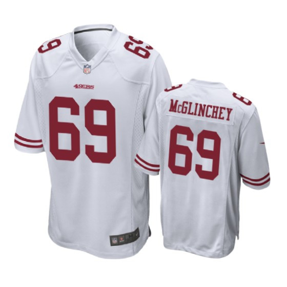 Mike McGlinchey Game Jersey San Francisco 49ers White