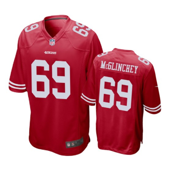 Mike McGlinchey Game Jersey San Francisco 49ers Scarlet