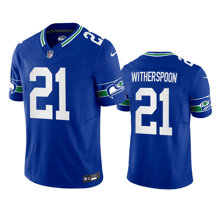 Seahawks Devon Witherspoon Throwback F.U.S.E. Limited Royal Jersey Men's