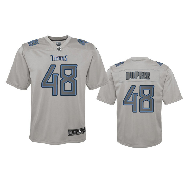 Youth Titans Bud Dupree Atmosphere Fashion Game Gray Jersey