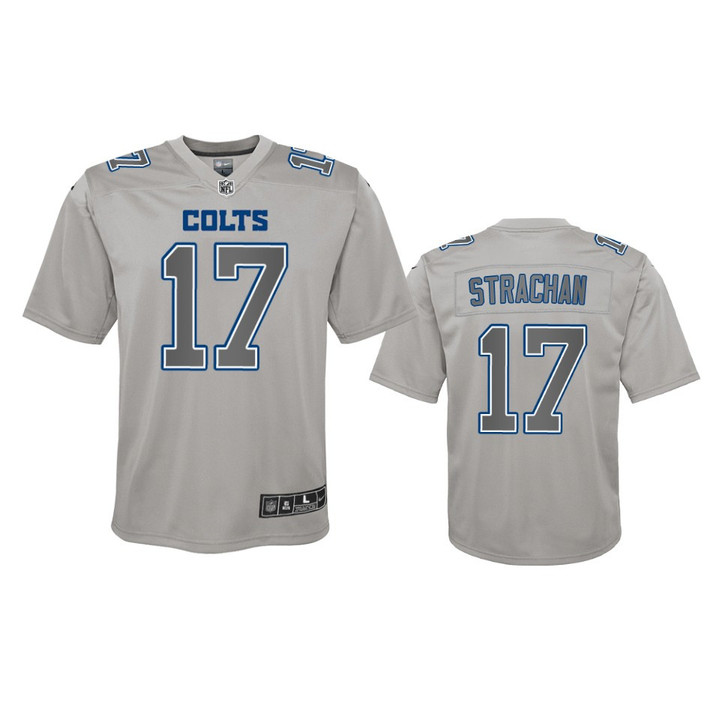 Youth Colts Mike Strachan Gray Jersey Atmosphere Fashion Game