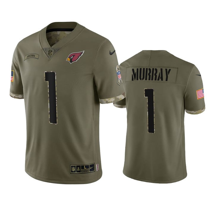 Cardinals Kyler Murray Limited Jersey Olive 2022 Salute To Service