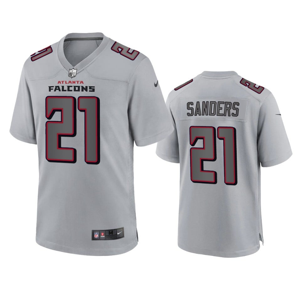 Falcons Deion Sanders Atmosphere Fashion Game Gray Jersey