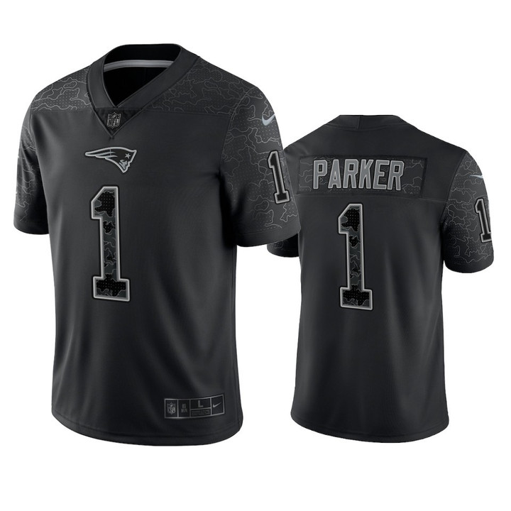 Patriots DeVante Parker Reflective Limited Black Jersey