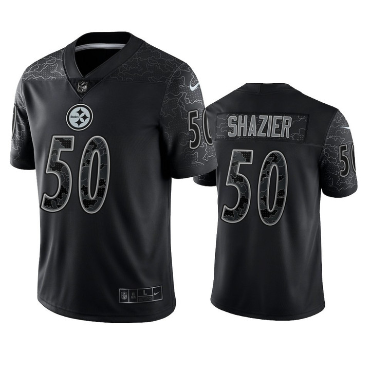 Steelers Ryan Shazier Reflective Limited Black Jersey
