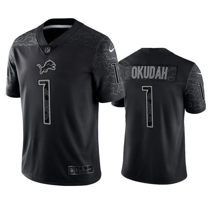 Lions Jeff Okudah Reflective Limited Black Jersey