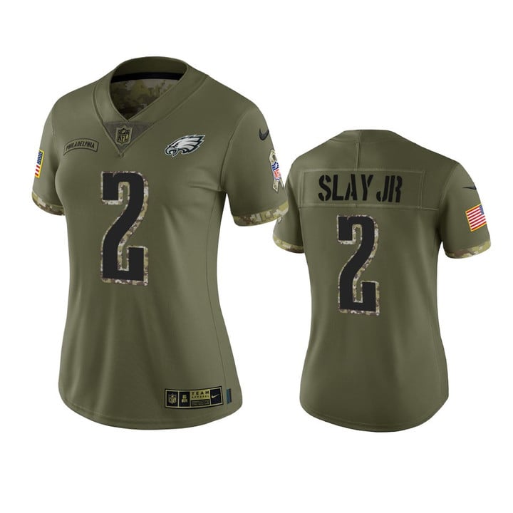 Women's Eagles Darius Slay Jr Limited Jersey 2022 Salute To Service