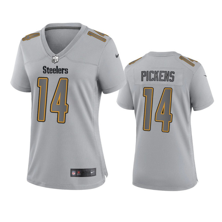Women's Steelers George Pickens Atmosphere Fashion Game Gray Jersey