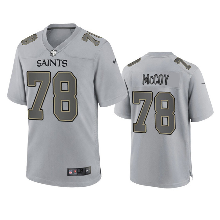 Saints Erik McCoy Atmosphere Fashion Game Gray Jersey