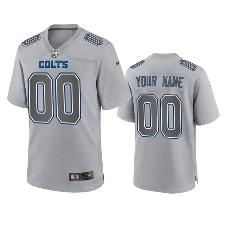 Colts Custom Atmosphere Fashion Game Gray Jersey