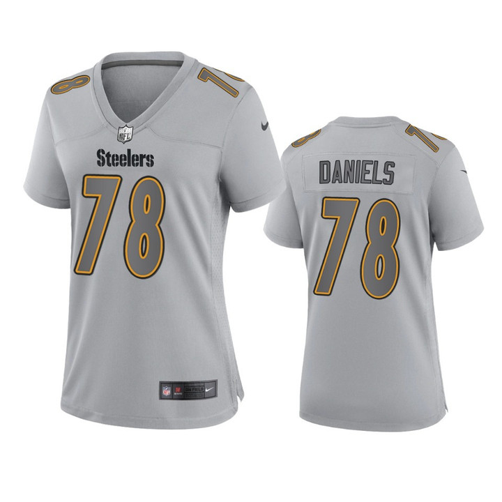 Women's Steelers James Daniels Atmosphere Fashion Game Gray Jersey