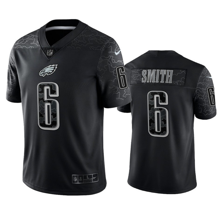 Eagles DeVonta Smith Reflective Limited Black Jersey