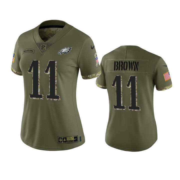 Women's Eagles A.J. Brown Limited Jersey 2022 Salute To Service