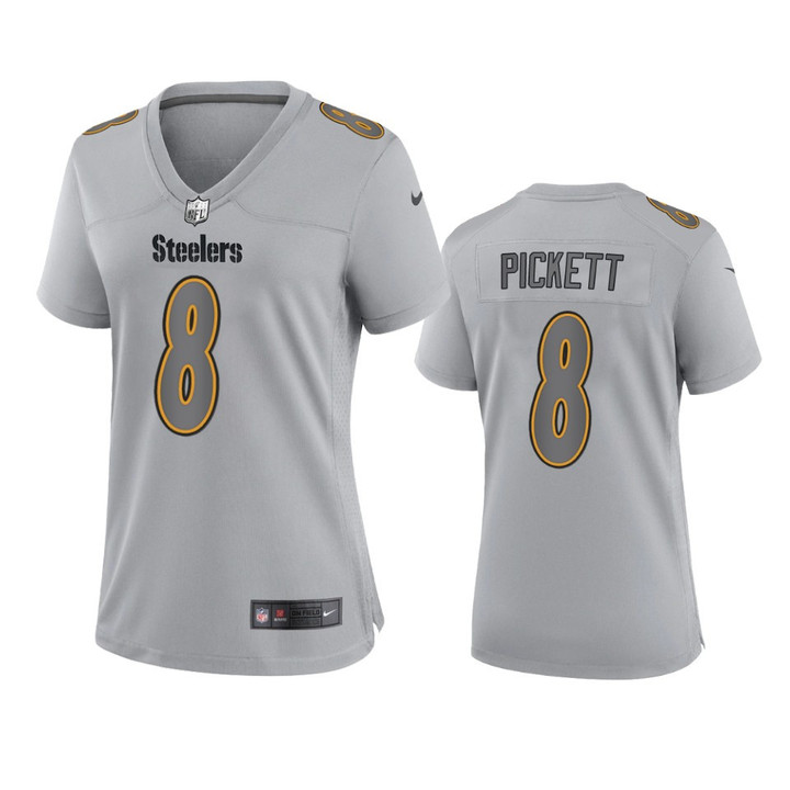 Women's Steelers Kenny Pickett Atmosphere Fashion Game Gray Jersey