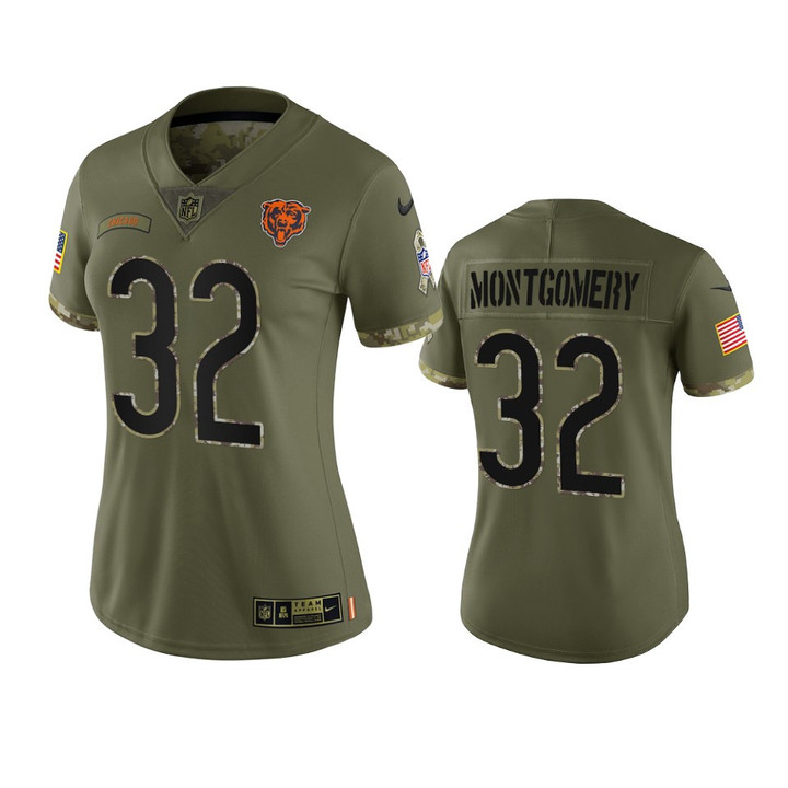 Women's Bears David Montgomery Limited Jersey 2022 Salute To Service