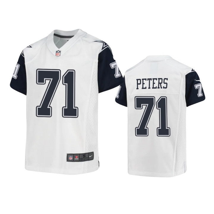 Youth Cowboys Jason Peters White Jersey Alternate Game