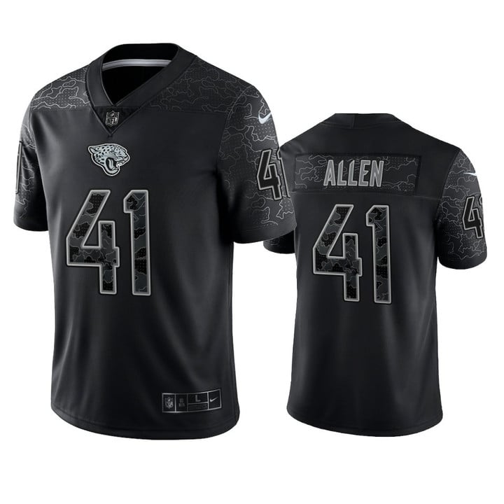 Jaguars Josh Allen Reflective Limited Black Jersey