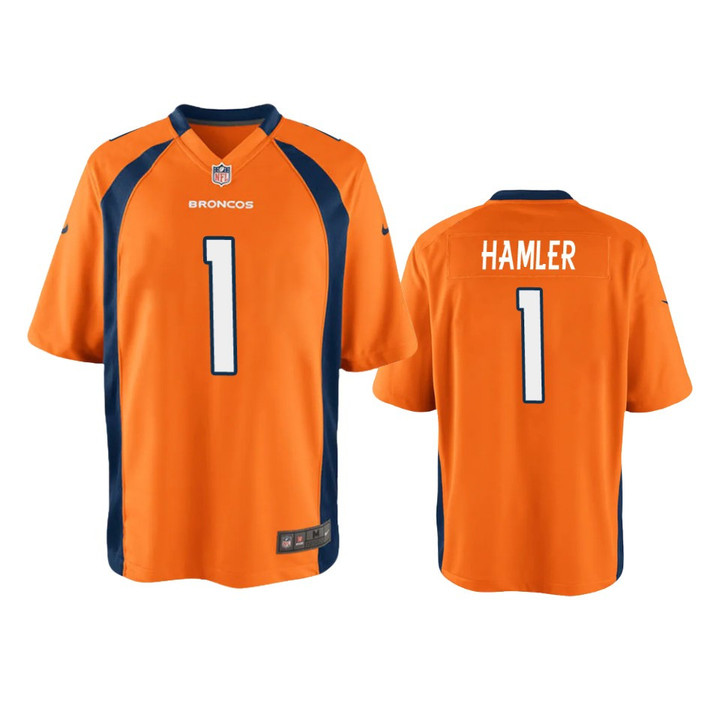 Youth Broncos K.J. Hamler Game Orange Jersey