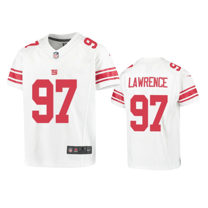 Youth Giants Dexter Lawrence Game White Jersey