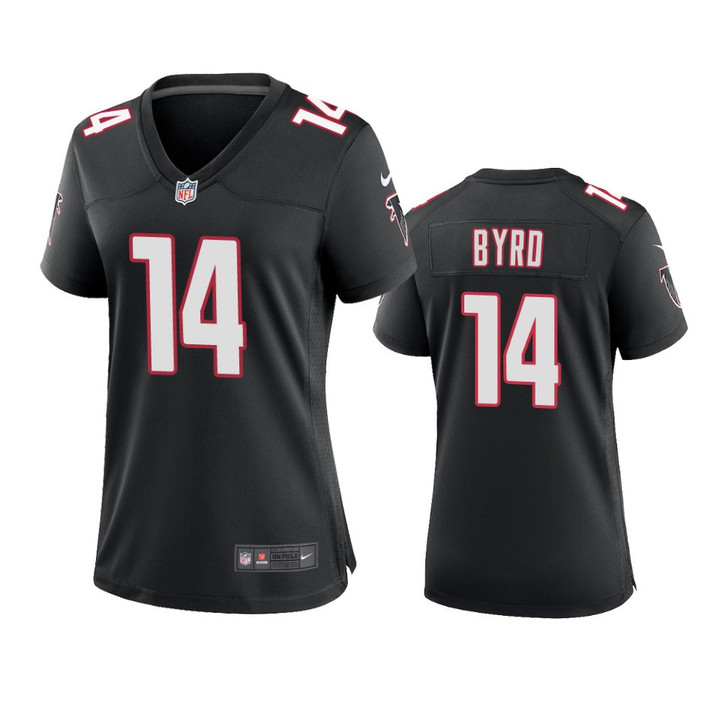 Women's Falcons Damiere Byrd Throwback Game Black Jersey