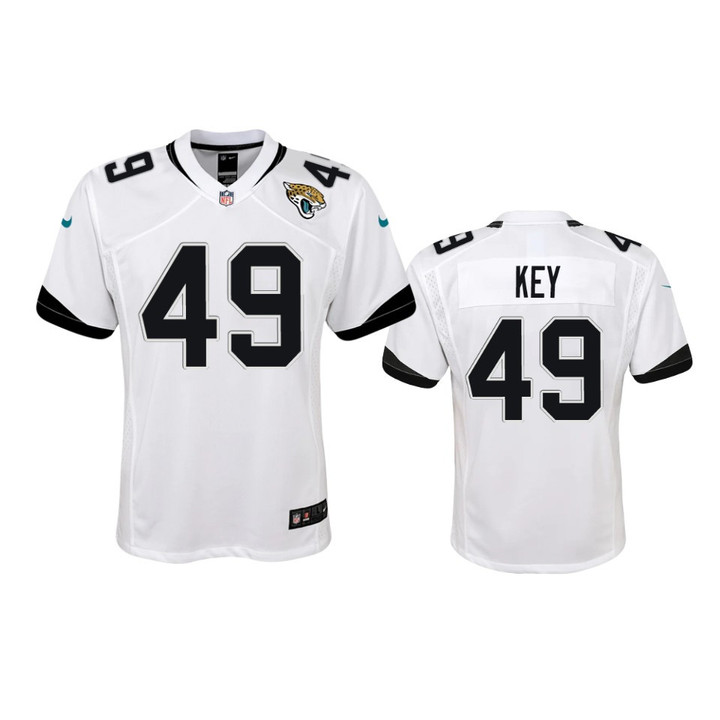 Youth Jaguars Arden Key White Jersey Game