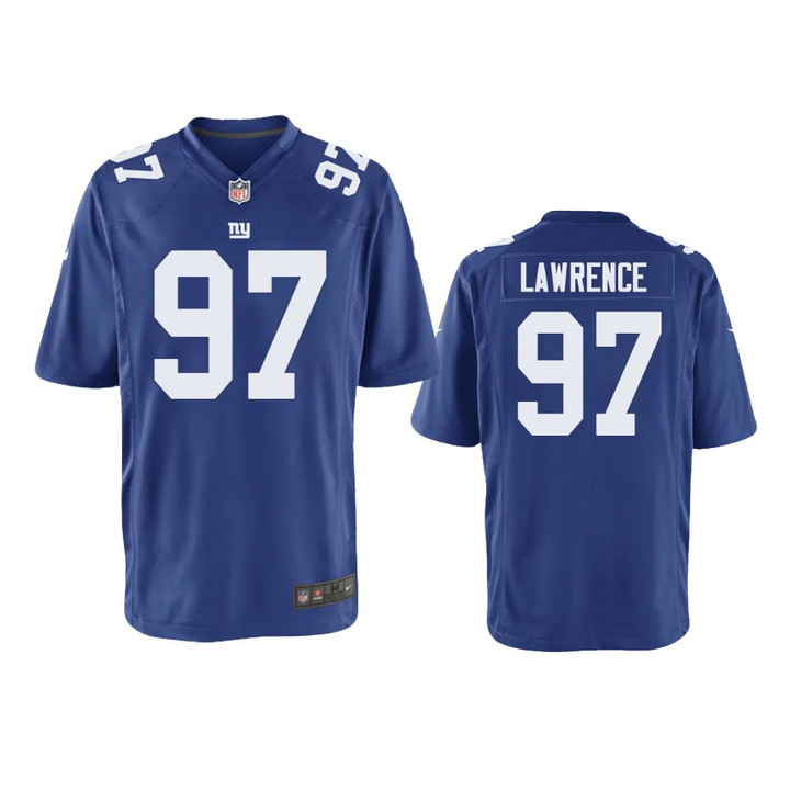Youth Giants Dexter Lawrence Game Royal Jersey