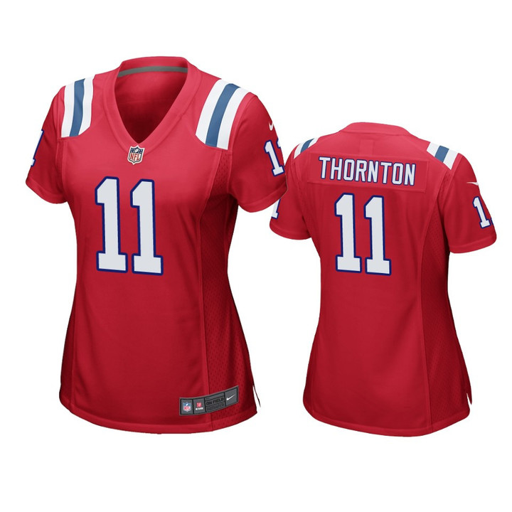 Women's Patriots Tyquan Thornton Game Red Jersey