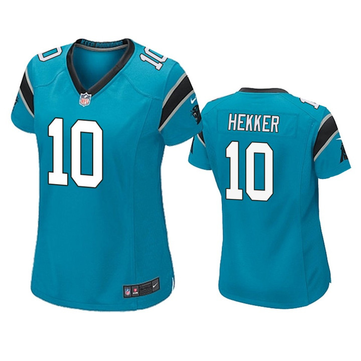 Women's Panthers Johnny Hekker Game Blue Jersey
