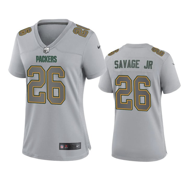 Women's Packers Darnell Savage Jr. Atmosphere Fashion Game Gray Jersey