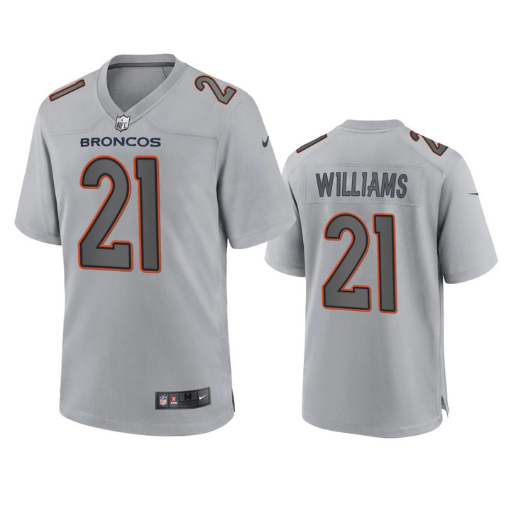 Broncos K'Waun Williams Atmosphere Fashion Game Gray Jersey