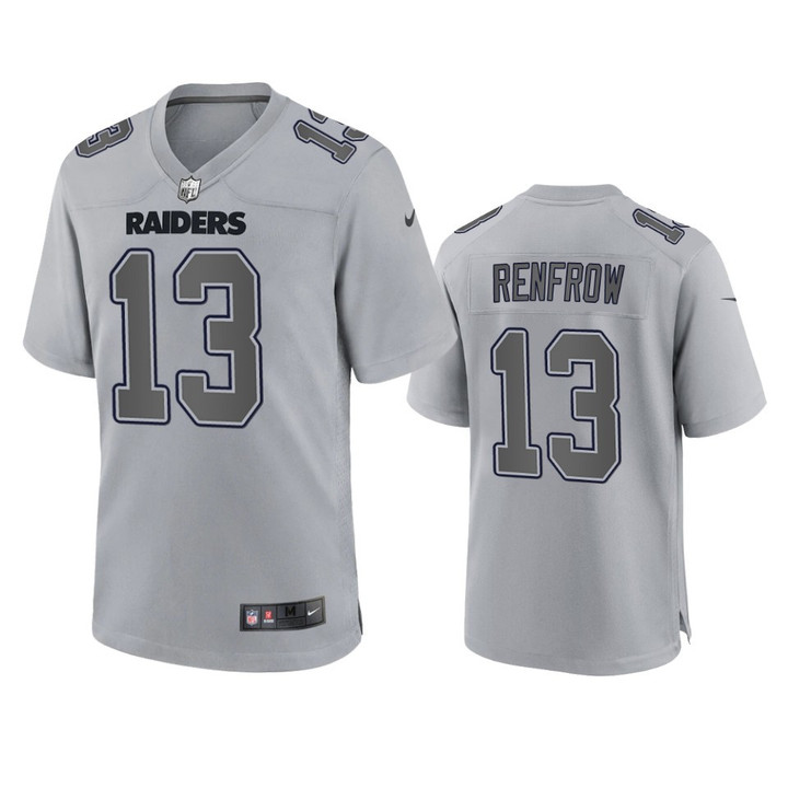 Raiders Hunter Renfrow Atmosphere Fashion Game Gray Jersey