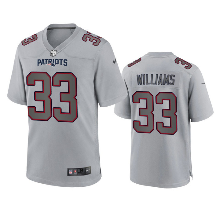 Patriots Joejuan Williams Atmosphere Fashion Game Gray Jersey