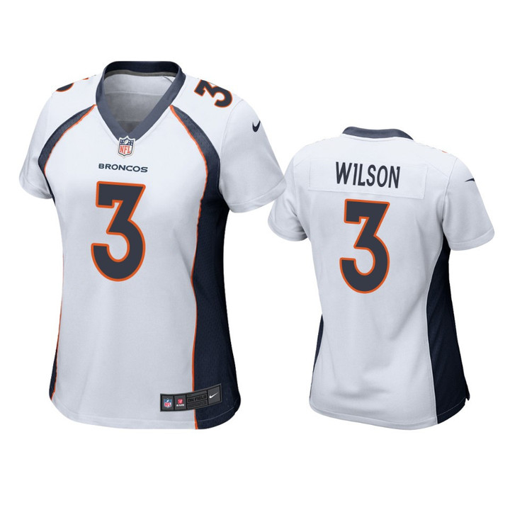 Broncos Russell Wilson Game White Jersey