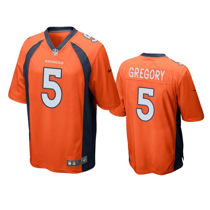 Broncos Randy Gregory Game Orange Jersey