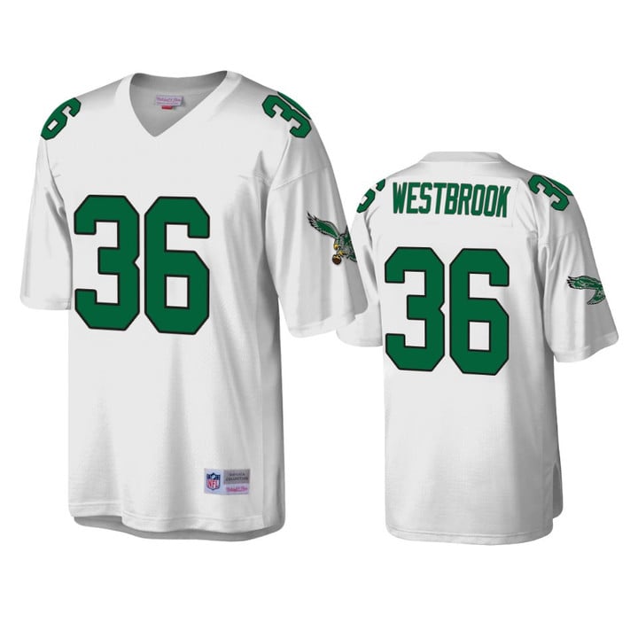 Eagles Brian Westbrook Throwback White Jersey