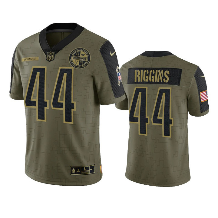 Commanders John Riggins Salute to Service Olive Jersey