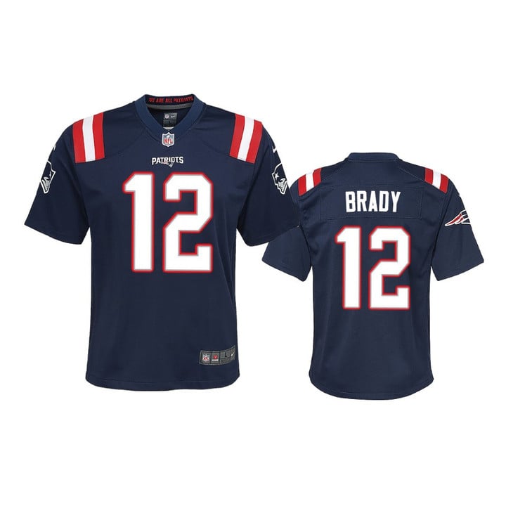 Patriots Tom Brady Game Navy Jersey