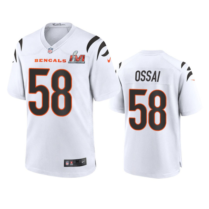 Bengals Joseph Ossai Super Bowl LVI White Game Jersey