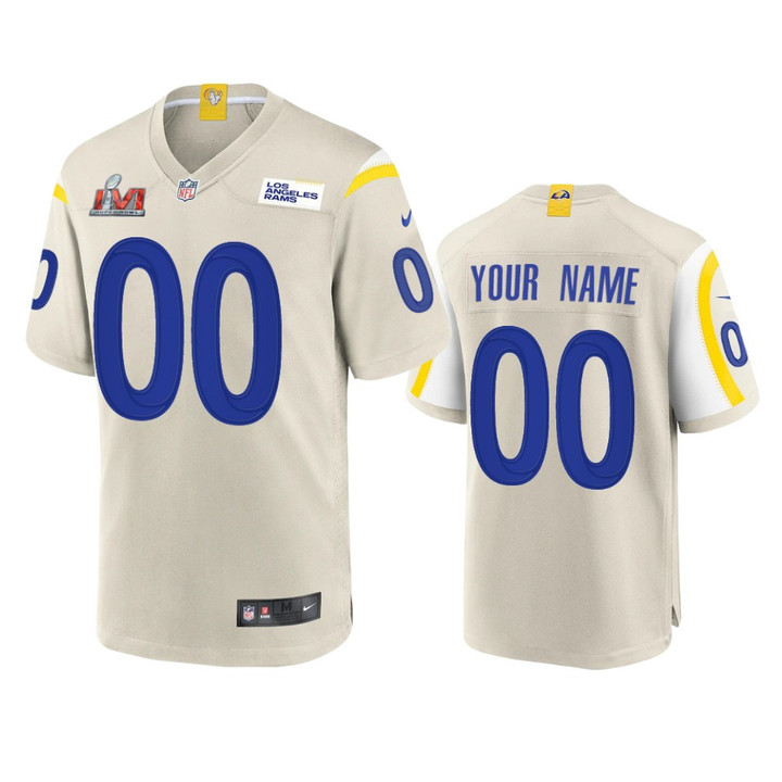 Rams Custom Super Bowl LVI Bone Game Jersey