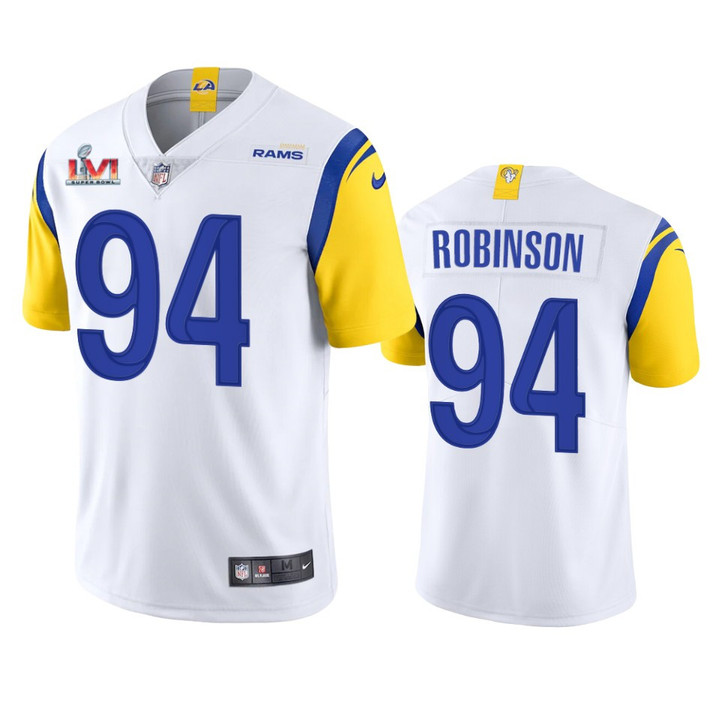 Rams A'Shawn Robinson Super Bowl LVI White Limited Jersey