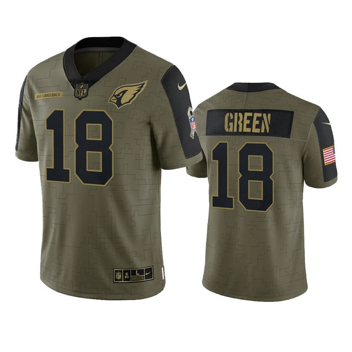 Cardinals A.J. Green Limited Jersey Olive 2021 Salute To Service