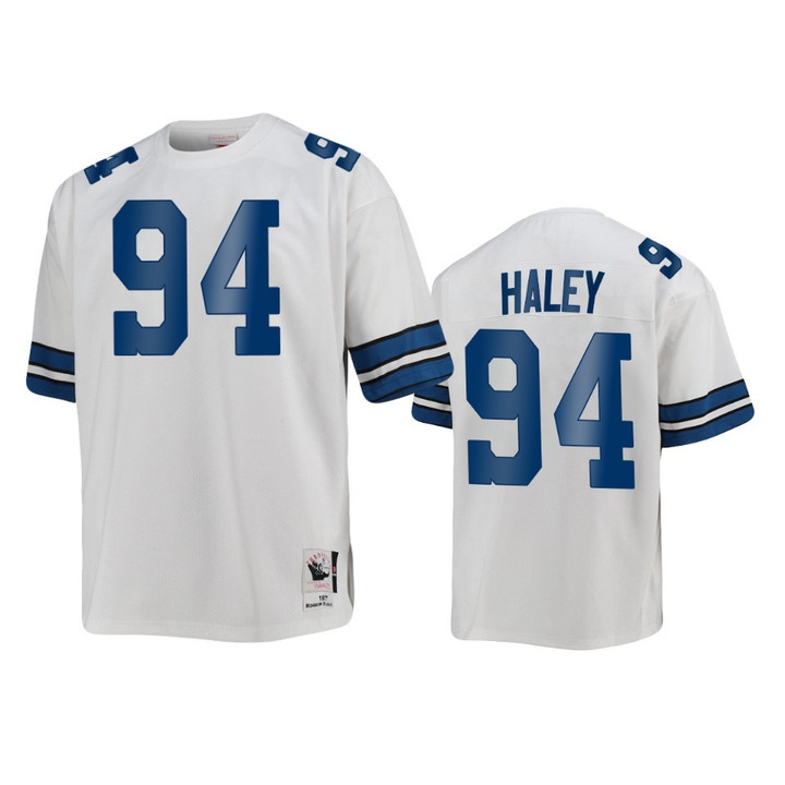 Cowboys Charles Haley Throwback White Jersey