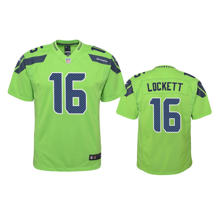 Youth Seahawks Tyler Lockett Green Jersey Color Rush Game