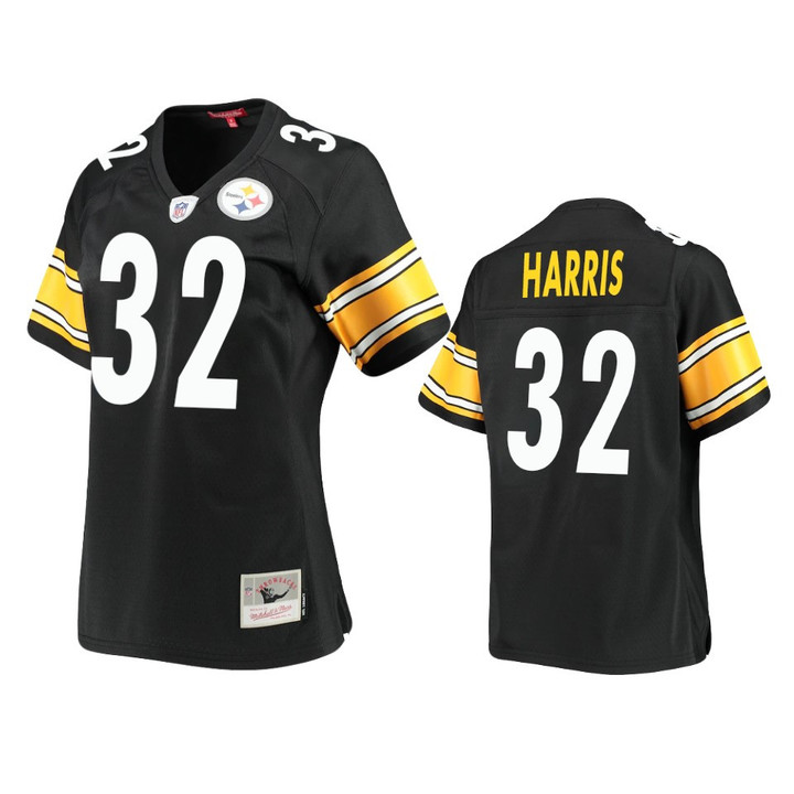 Steelers Franco Harris Legacy Replica Black Jersey Women's