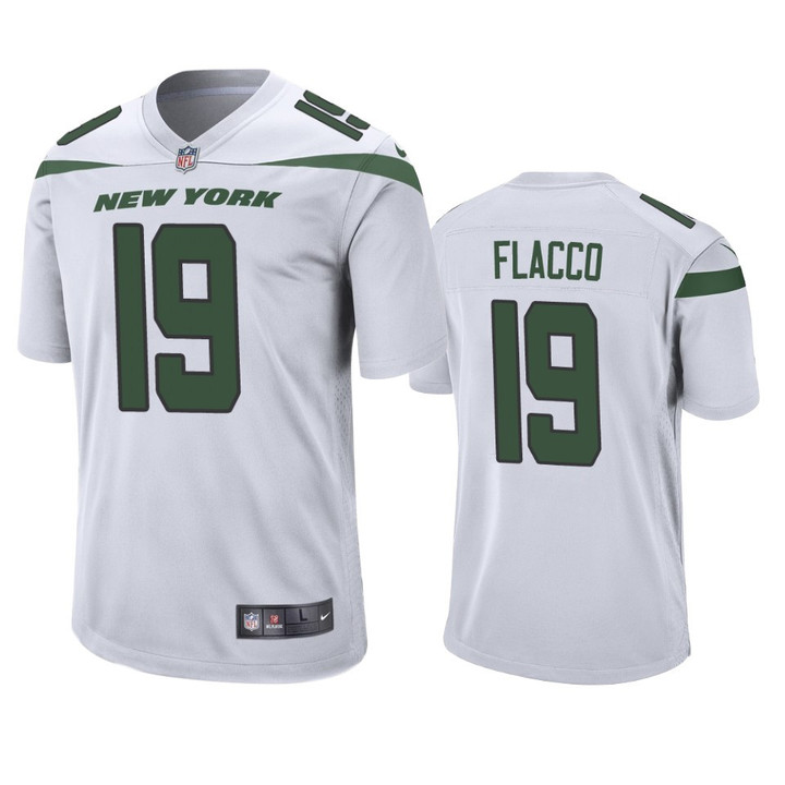 Jets Joe Flacco Game White Jersey