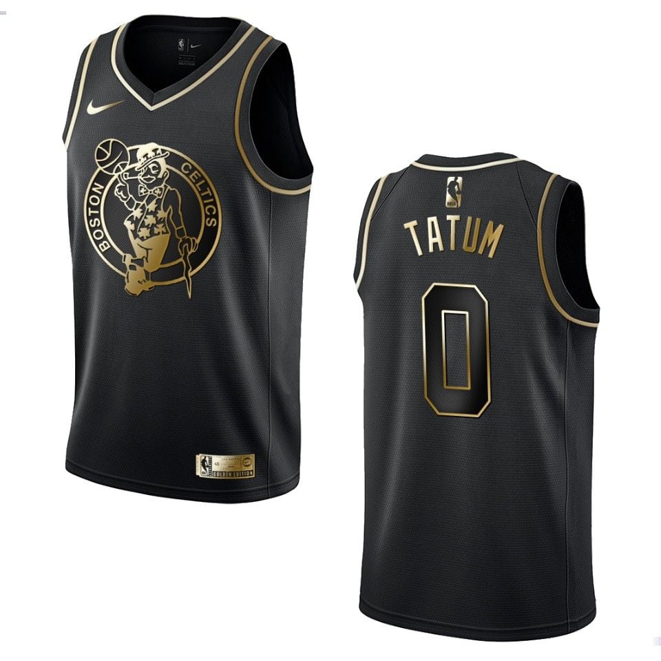Men's Boston Celtics #0 Jayson Tatum Golden Edition Jersey - Black - Pagift  Store